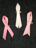 Broches Rubans Roses  avec épingles
